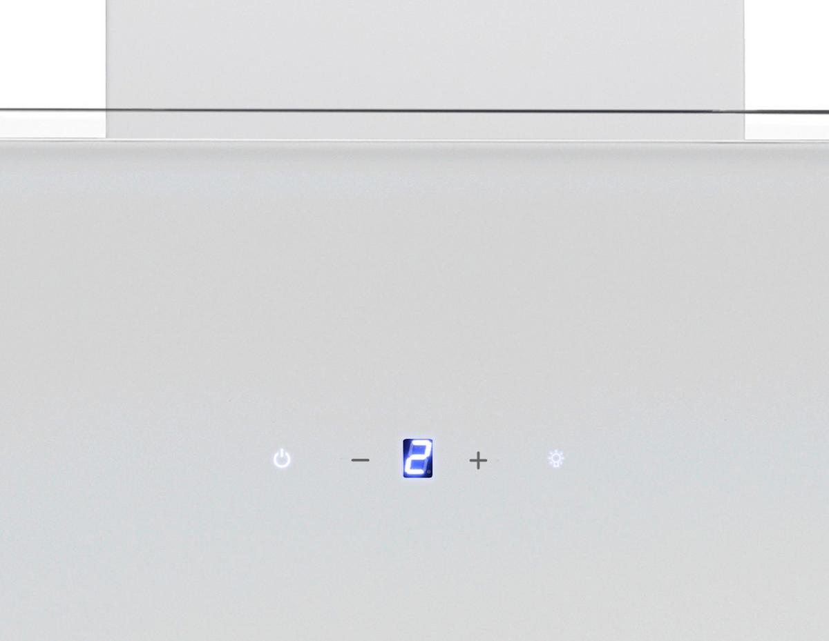 Dunstabzugshaube Respekta Lora Weiß B: 59,5 Cm - Weiß, Basics, Glas/Metall (59,5/75-110/38,5cm) - Respekta