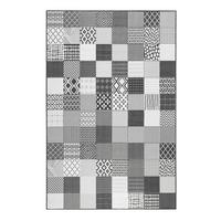 Outdoorteppich Chester - Schwarz/Weiß, KONVENTIONELL, Textil (200/290cm) - Esprit