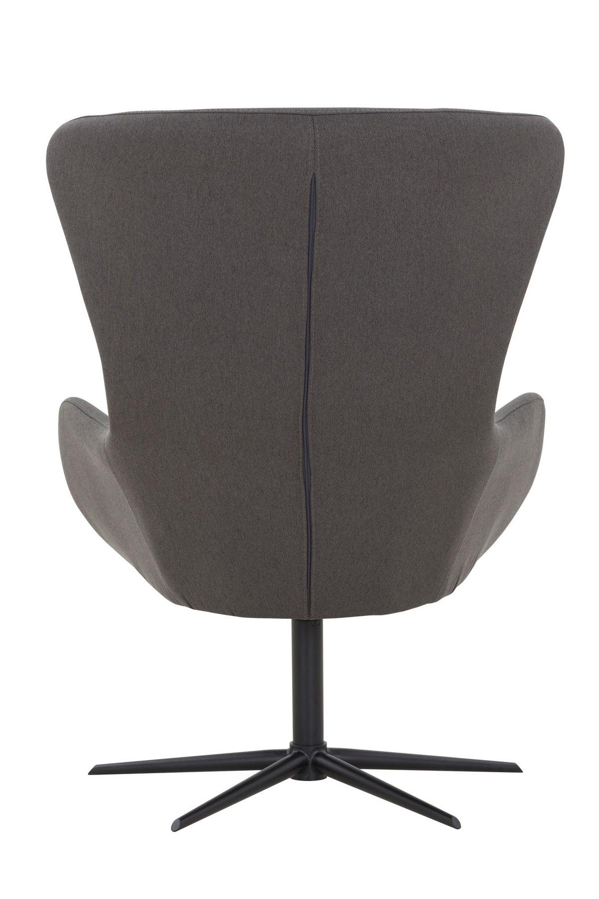 Sessel Dunkelgrau B: 78 Cm - Dunkelgrau/Schwarz, MODERN, Textil (78/99/82cm) - Livetastic