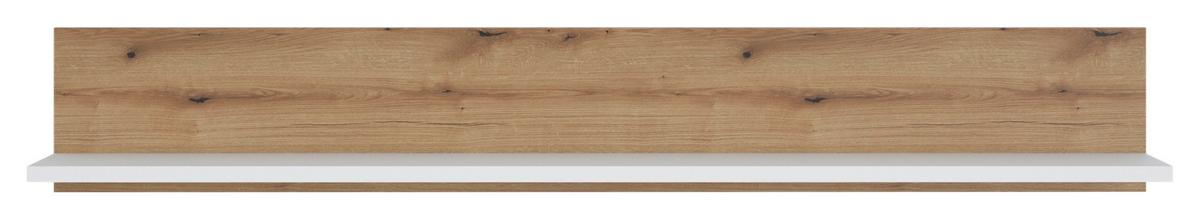 Falipolc Calabria - tölgyfa/fehér, Trend, faalapú anyag (160/24/21,6cm)