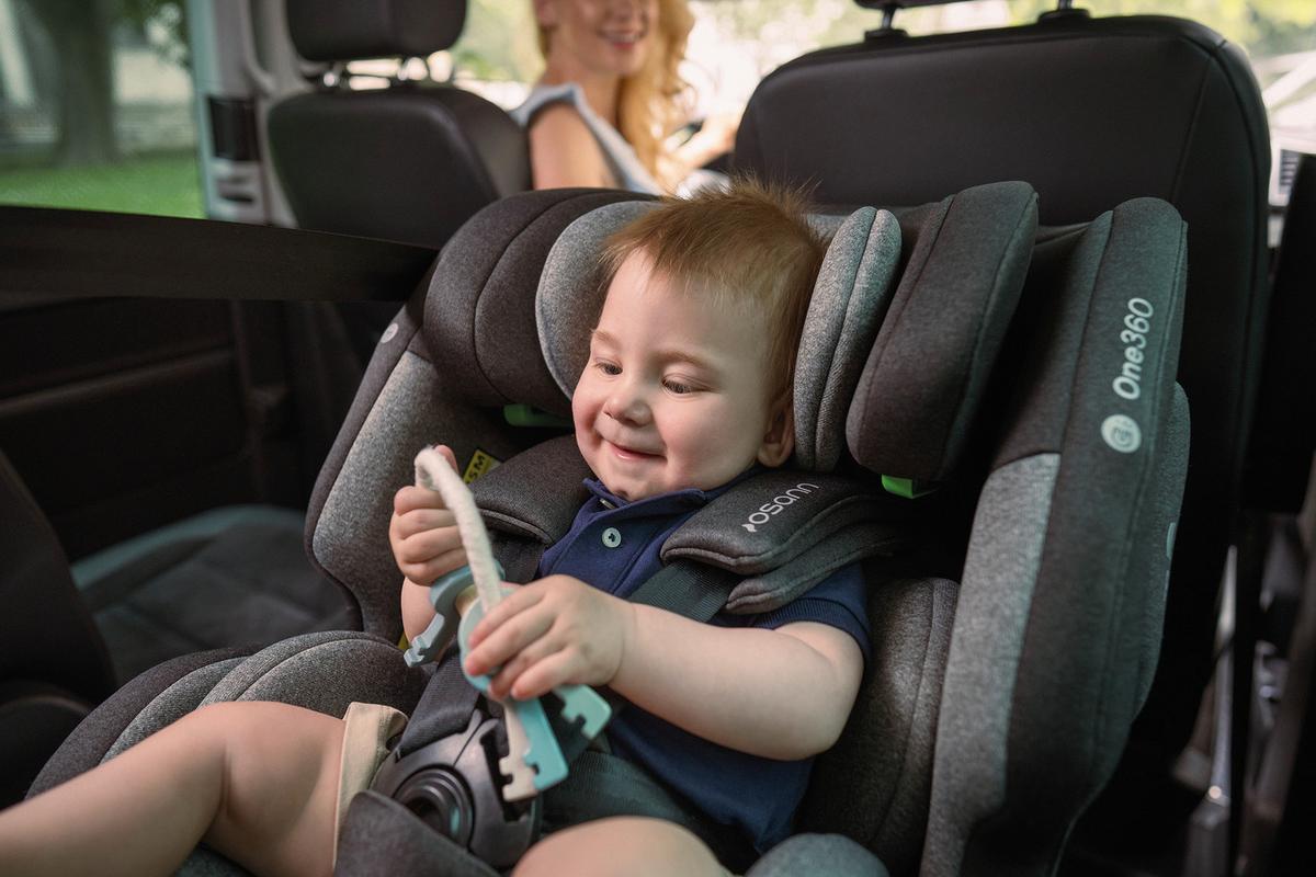 Reboarder-kindersitz One360 S - Schwarz, Basics, Kunststoff/Textil (43/58/48cm) - Osann