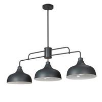 Hängeleuchte 4857/3 - Grau, KONVENTIONELL, Metall (106/83/45cm)
