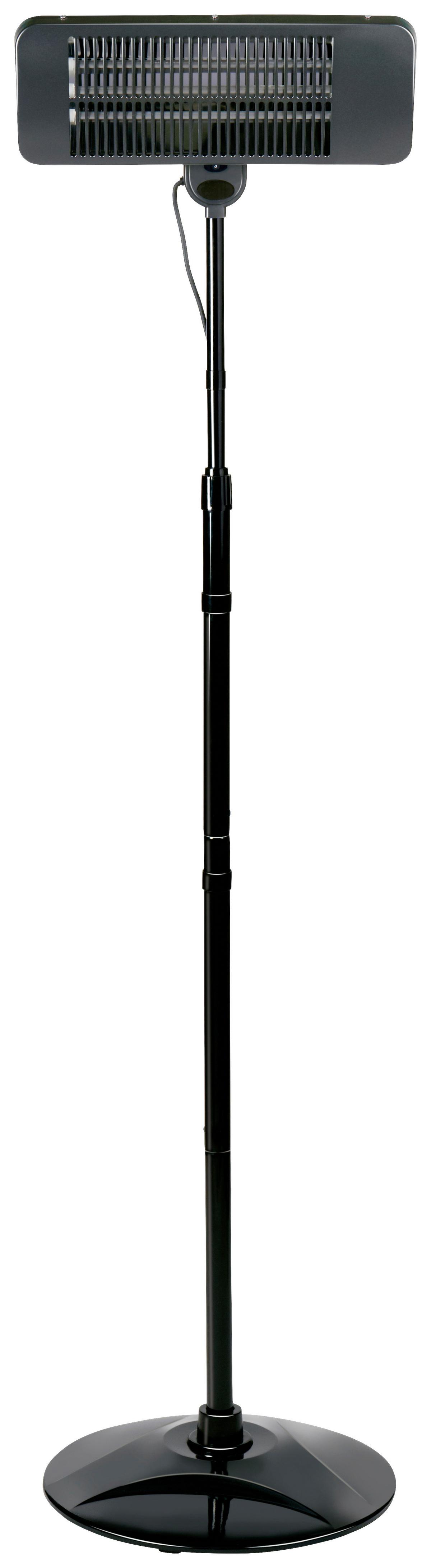 Terrassenstrahler Patio Heater Standing 650-2000 - Schwarz, Basics, Metall (53/21cm)