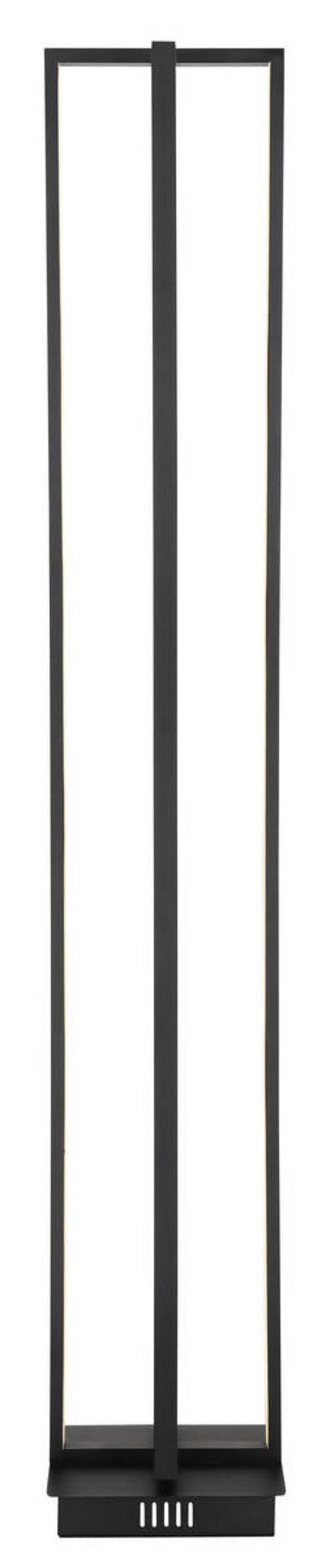 LED-Stehleuchte 67195s - Opal/Schwarz, Design, Kunststoff/Metall (20/20/123cm) - Globo