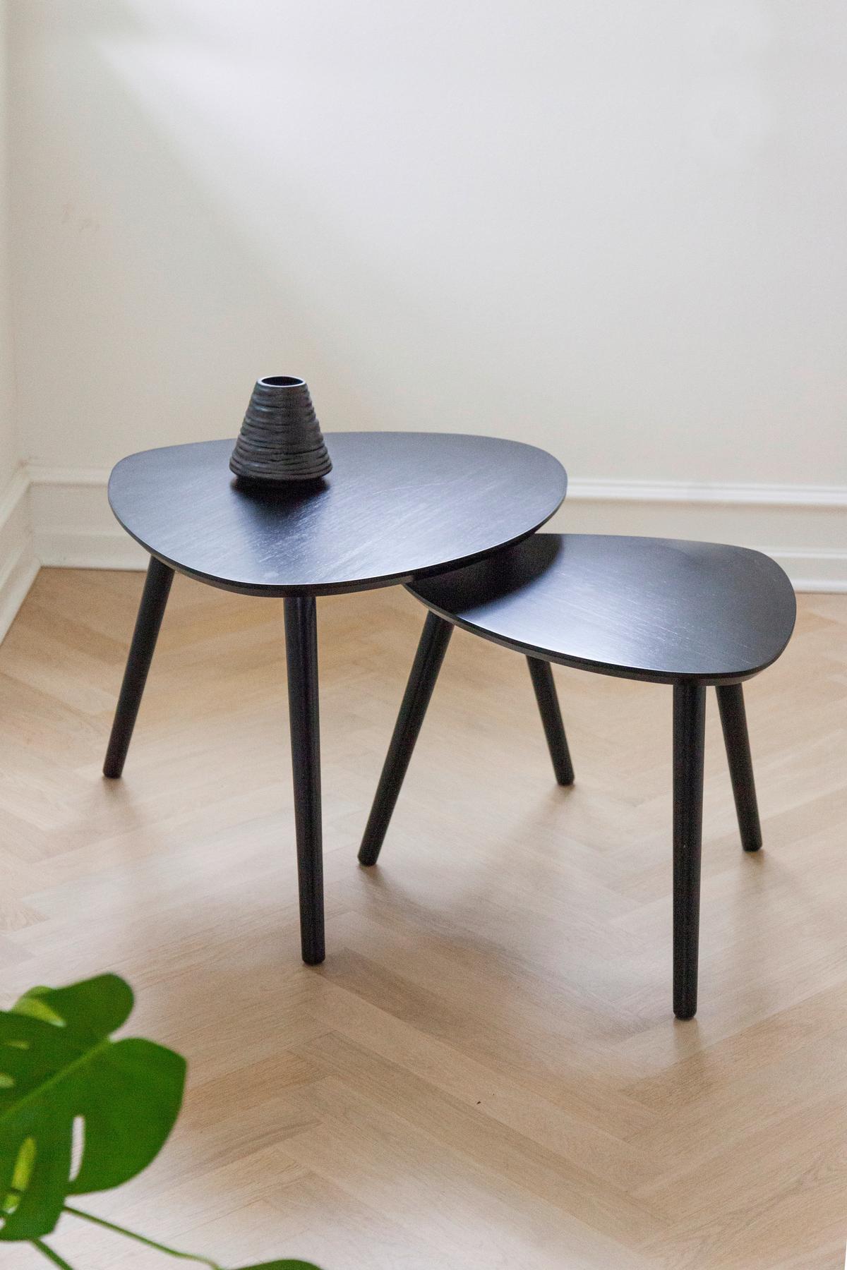 Satztisch Noble 2161320 - Schwarz, MODERN, Holz (68/57/45cm) - MID.YOU