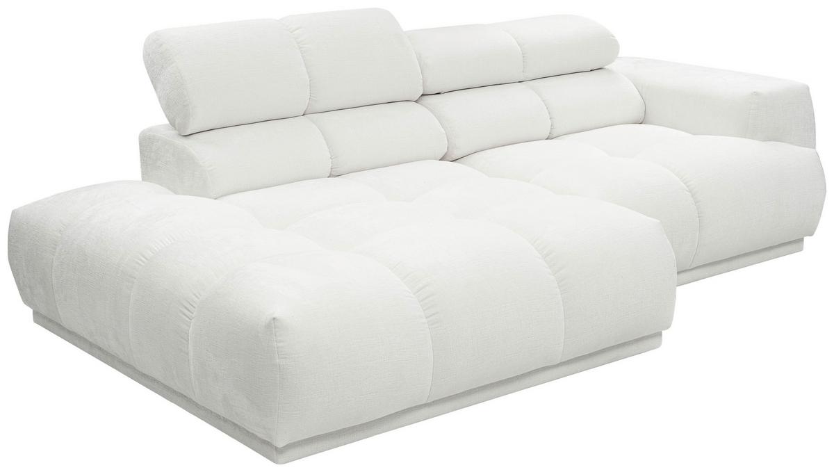 Ecksofa Chani Creme, Schenkel: 150x239 Cm - Creme, MODERN, Textil (150/239cm) - MID.YOU