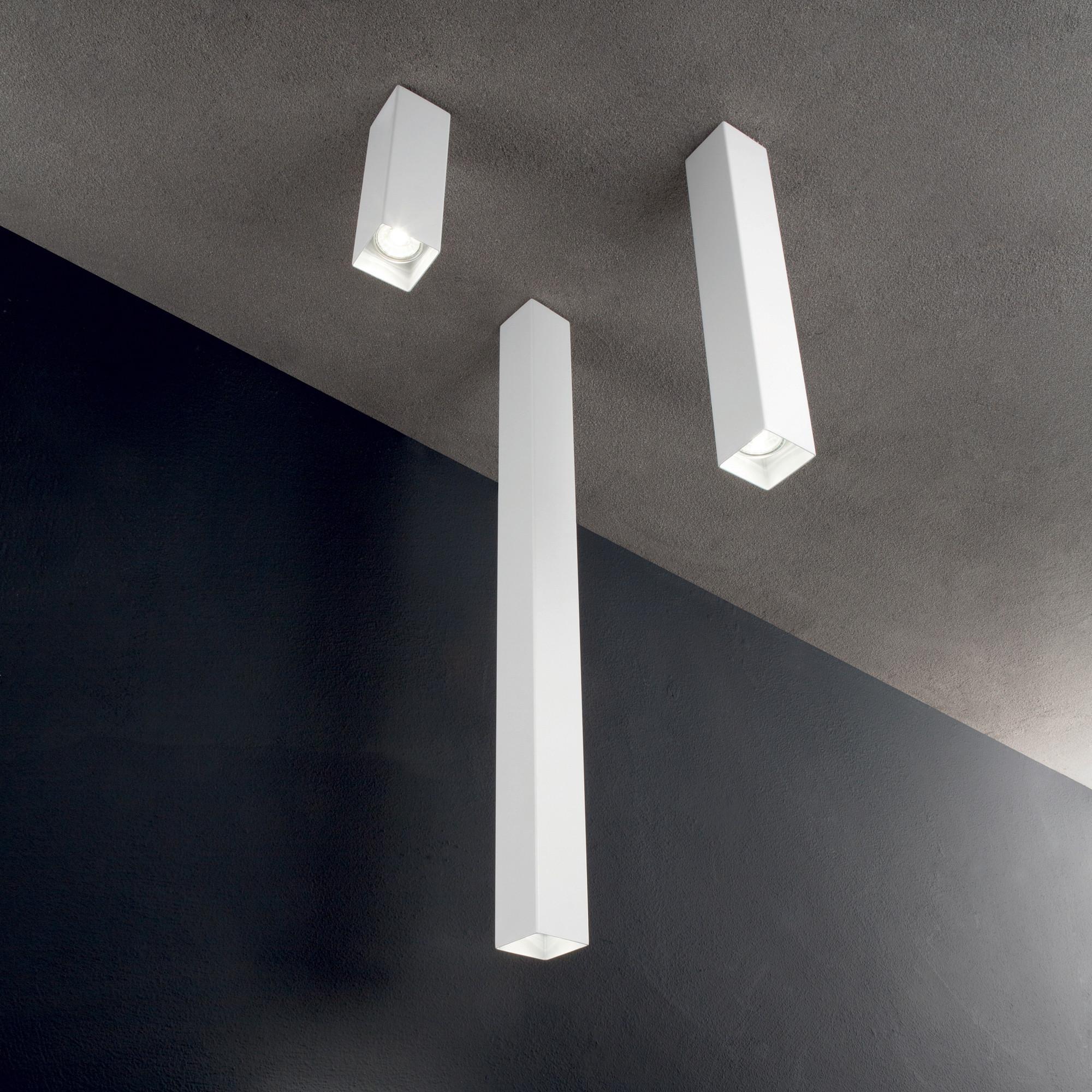 LED-Deckenleuchte Sky L: 6 cm 1-Flammig Quadratisch - Weiß, KONVENTIONELL, Metall (6/40/6cm) - Ideal Lux
