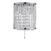 Wandleuchte 7222-2cc Elise - Klar/Chromfarben, Design, Metall (15/17cm)
