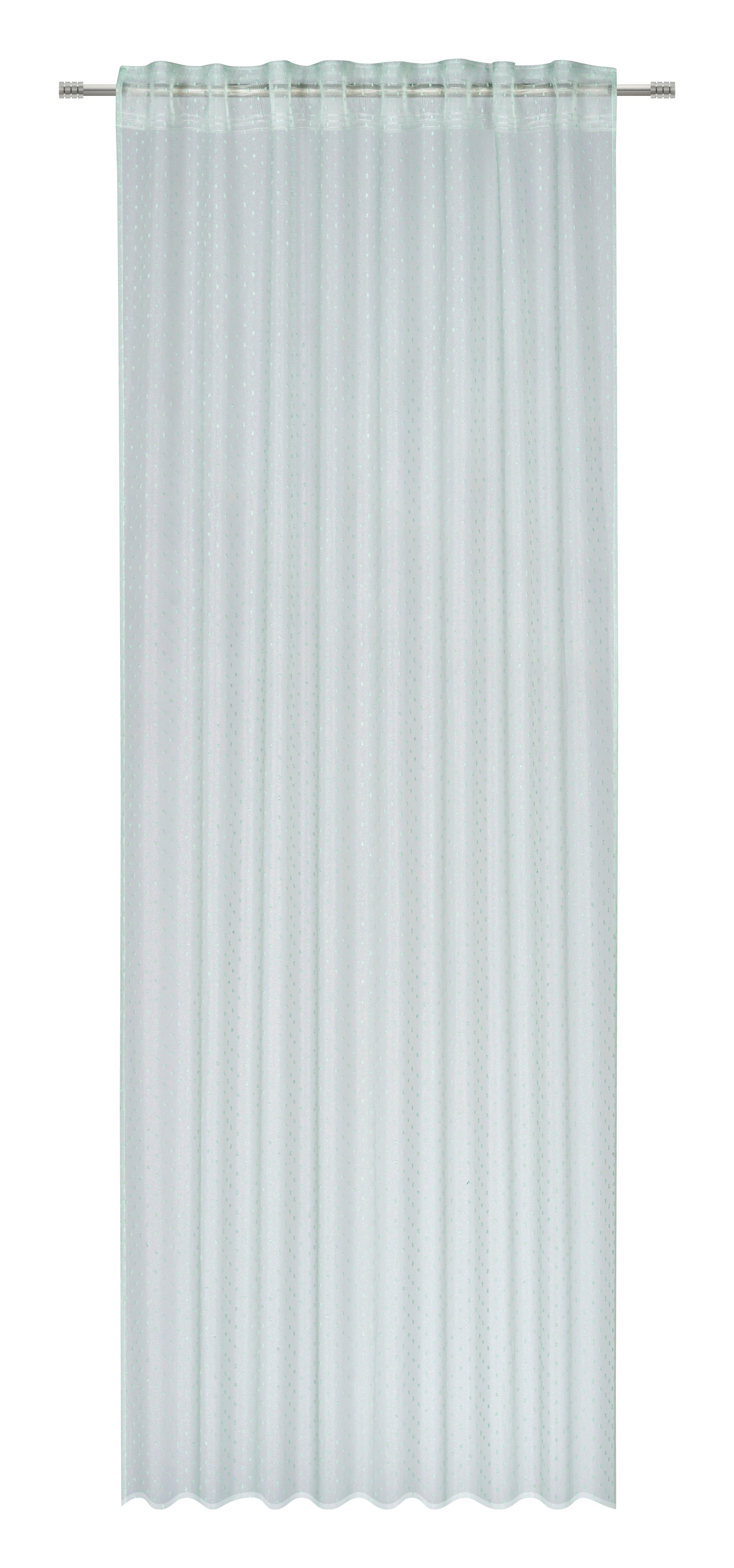 HOTOVÝ ZÁVĚS MILA - světle zelená, Konvenční, textil (135/245cm) - Based