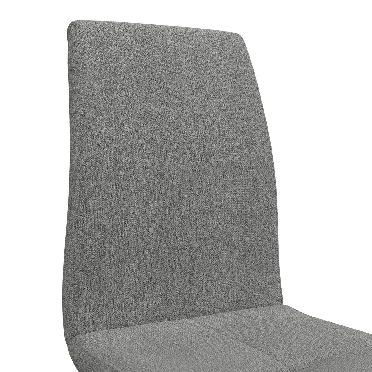 Schwingstuhl Tristan Webstoff grau, B: 41cm - Schwarz/Grau, MODERN, Holz/Textil (41/102/58cm) - James Wood
