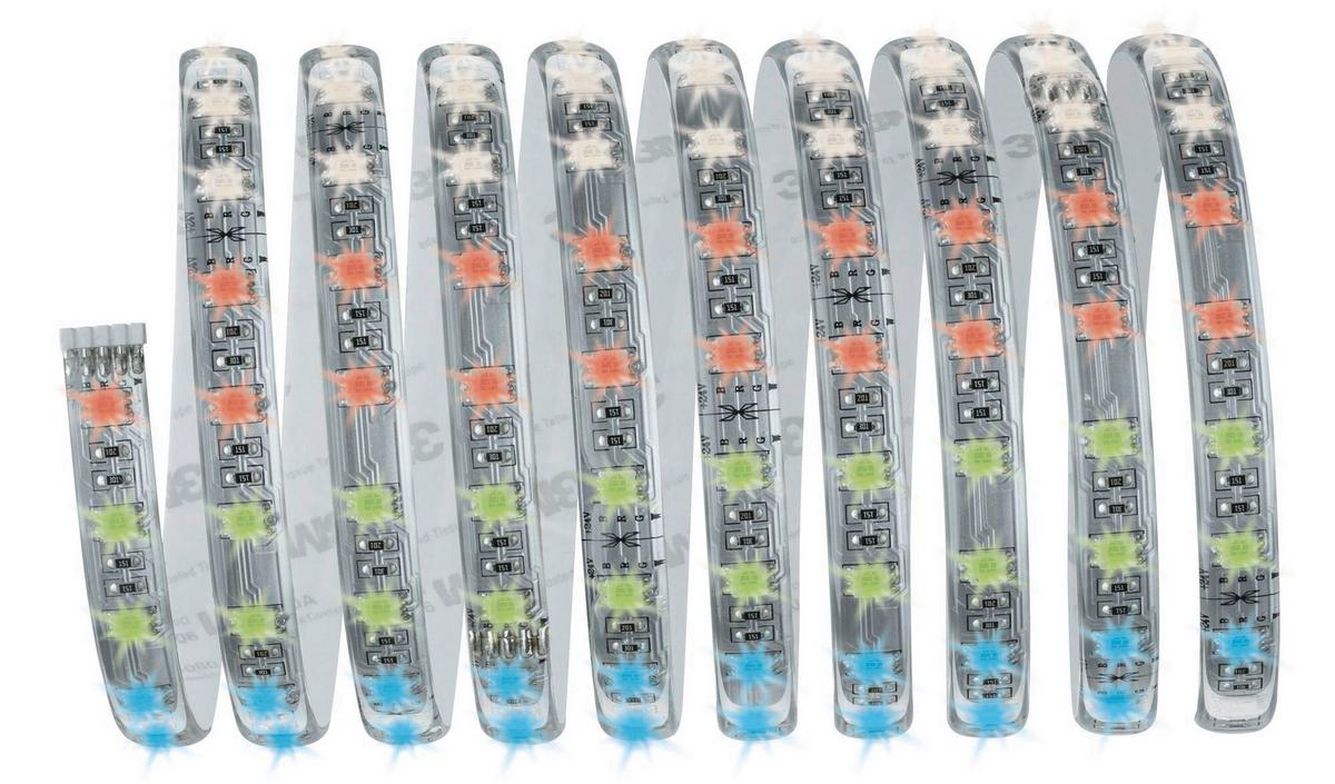 Led-streifen Max Farbwechsler L: 3 M Mit Fernbedienung - Silberfarben, Design, Kunststoff (300/1,25/0,3cm) - Paulmann