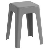 Hocker Bernd Höhe 25 cm Anthrazit - Anthrazit, Trend, Kunststoff (25/25/46cm)