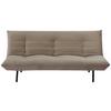 Schlafsofa Jarvis Taupe Samt B: 185 cm - Taupe/Schwarz, MODERN, Textil (185/82/62cm) - MID.YOU