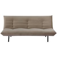 Rozkladacia pohovka JARVIS, svetlohnedý zamat - čierna/taupe, Modern, kov/textil (185/82/62cm) - MID.YOU
