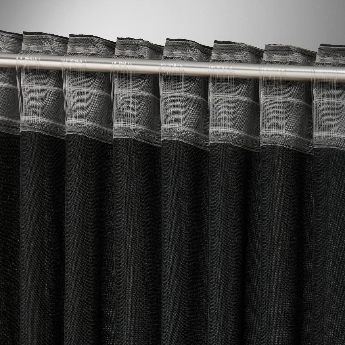 HOTOVÝ ZÁVĚS ULRICH -EXT- -TOP- - černá, textil (135/245cm) - Modern Living