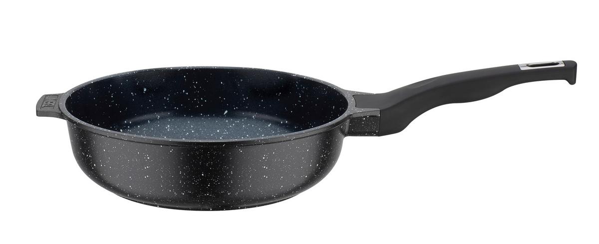 Pfanne Titanium Granitadvanced Aluminiumguss, Schwarz - Schwarz, Basics, Metall (24cm) - GSW