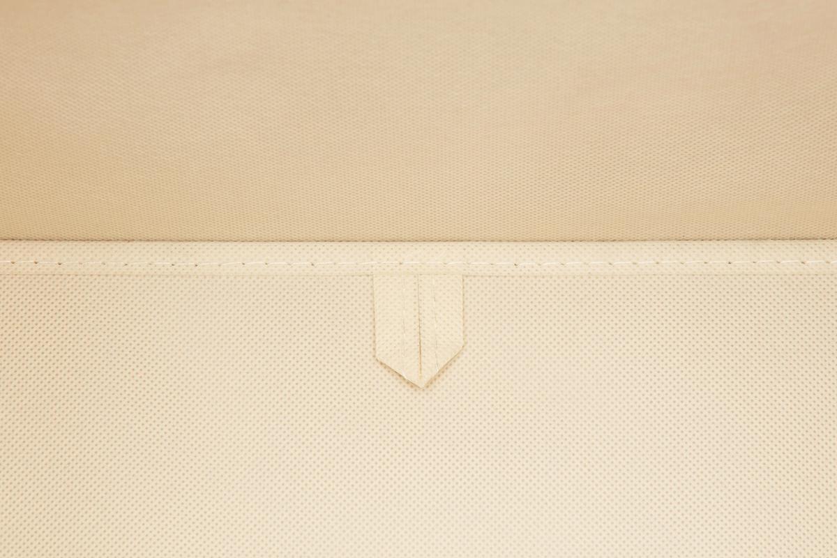 Skladací box BOBBY S VEKOM - béžová, Modern, kartón/textil (33/32/33cm) - Mömax