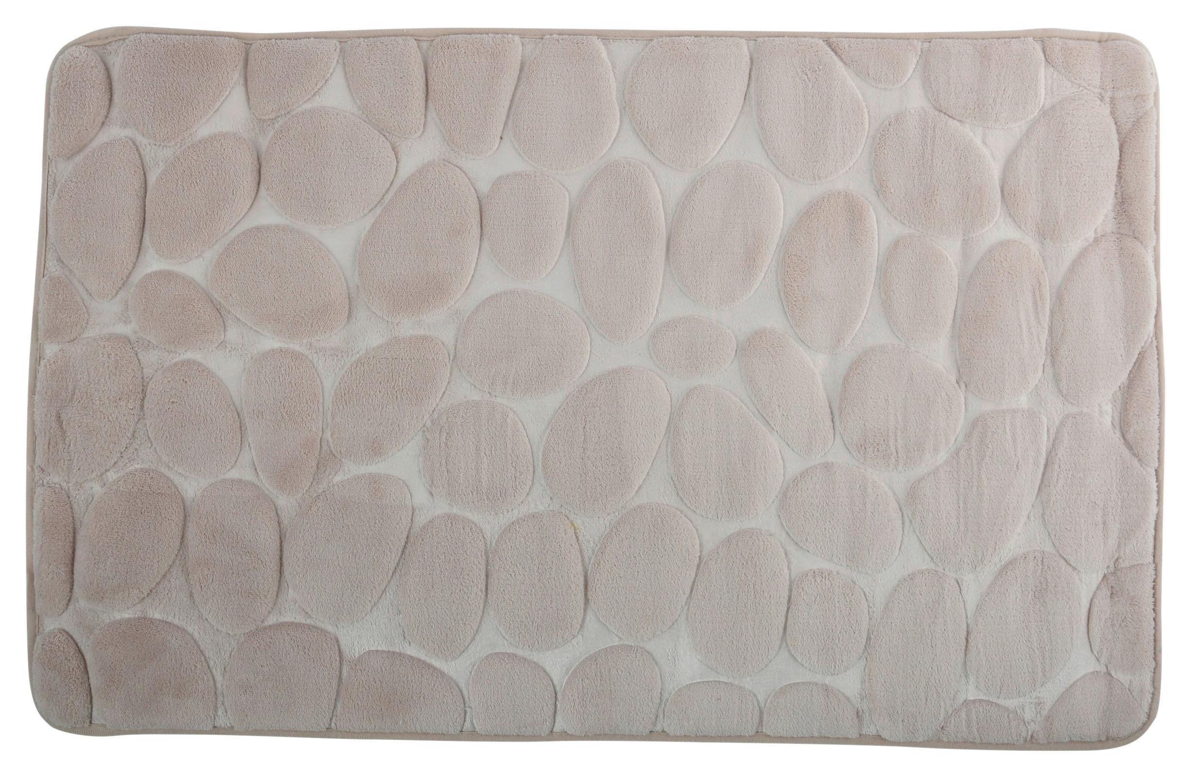 Badteppich Beige 50/80 cm - Beige, KONVENTIONELL (50/80cm) - Spirella