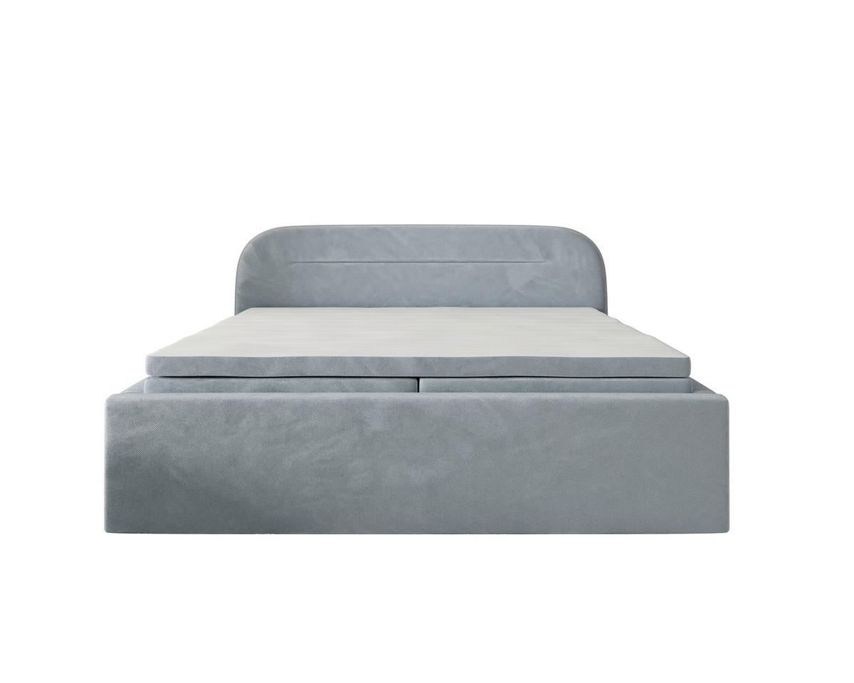 Boxbett Zako 3 Grau LF: 180x200cm - Grau, MODERN, Textil (180/200cm) - MID.YOU