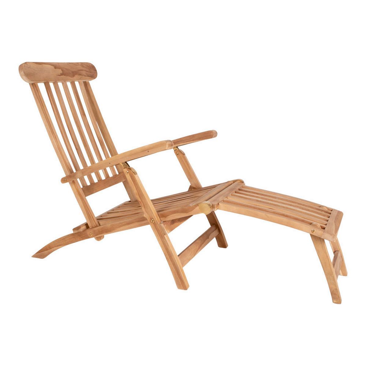Gartenliege Arrecife Braun B: 60 Cm - Braun, MODERN, Holz (60/95/150cm) - MID.YOU