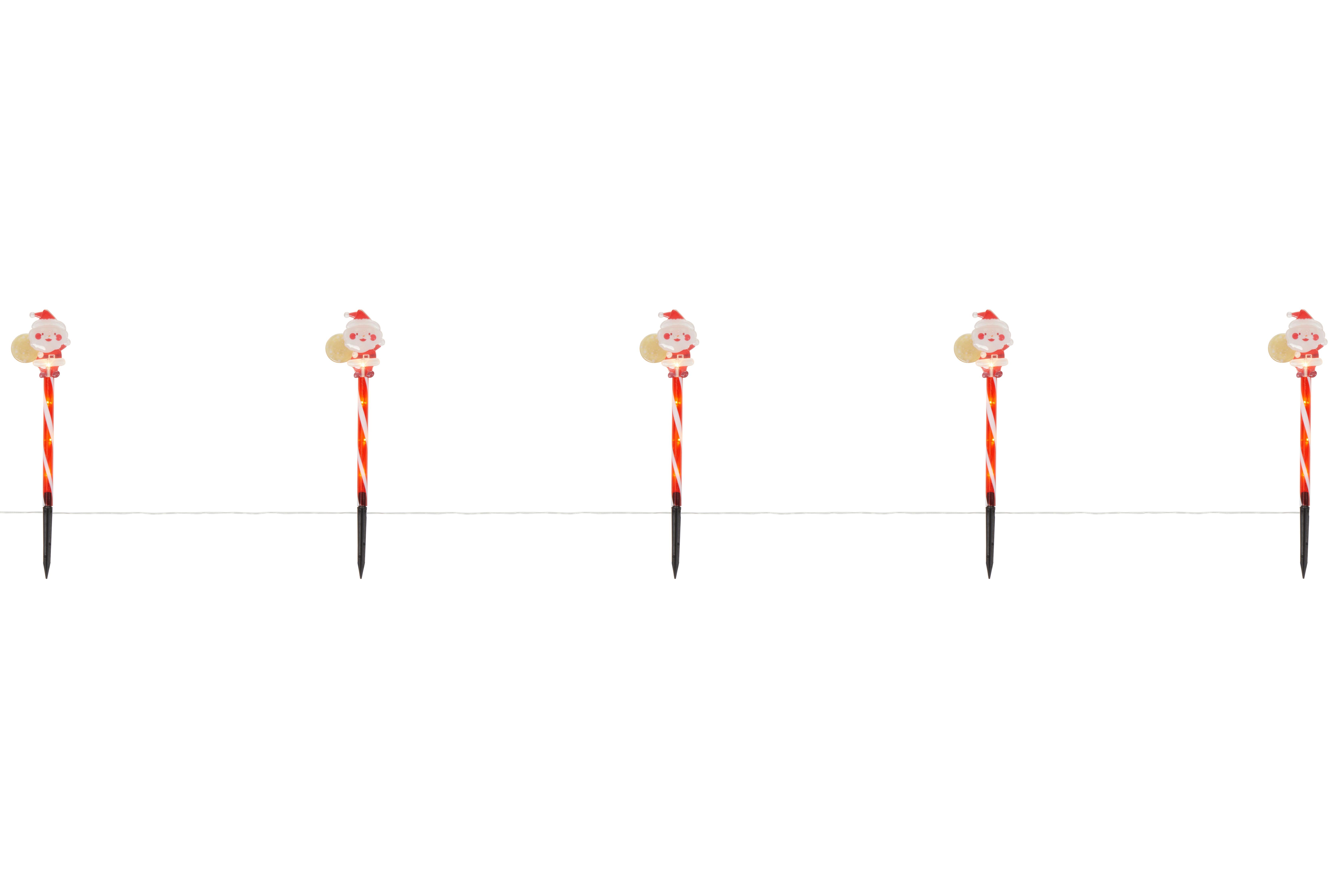 LED-DEKOLEUCHTE SANTA, 5STK PACK