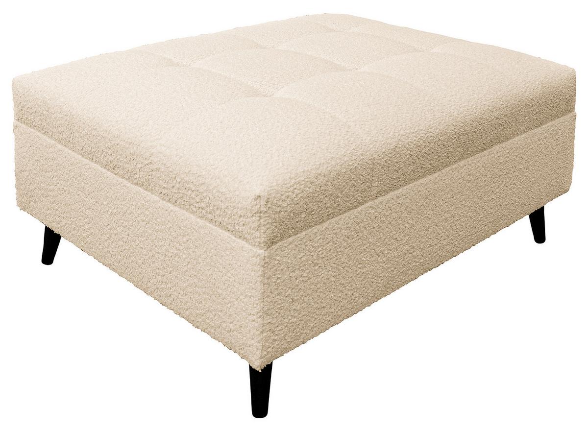 Ecksofa Pruno, Beige S: 174x247 Cm - Beige/Schwarz, Design, Textil (174/247cm) - MID.YOU