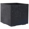 Blumenkasten Schwarz Betonoptik B: 40 cm - Schwarz, Basics, Kunststoff (40/40/40cm) - Siena Garden