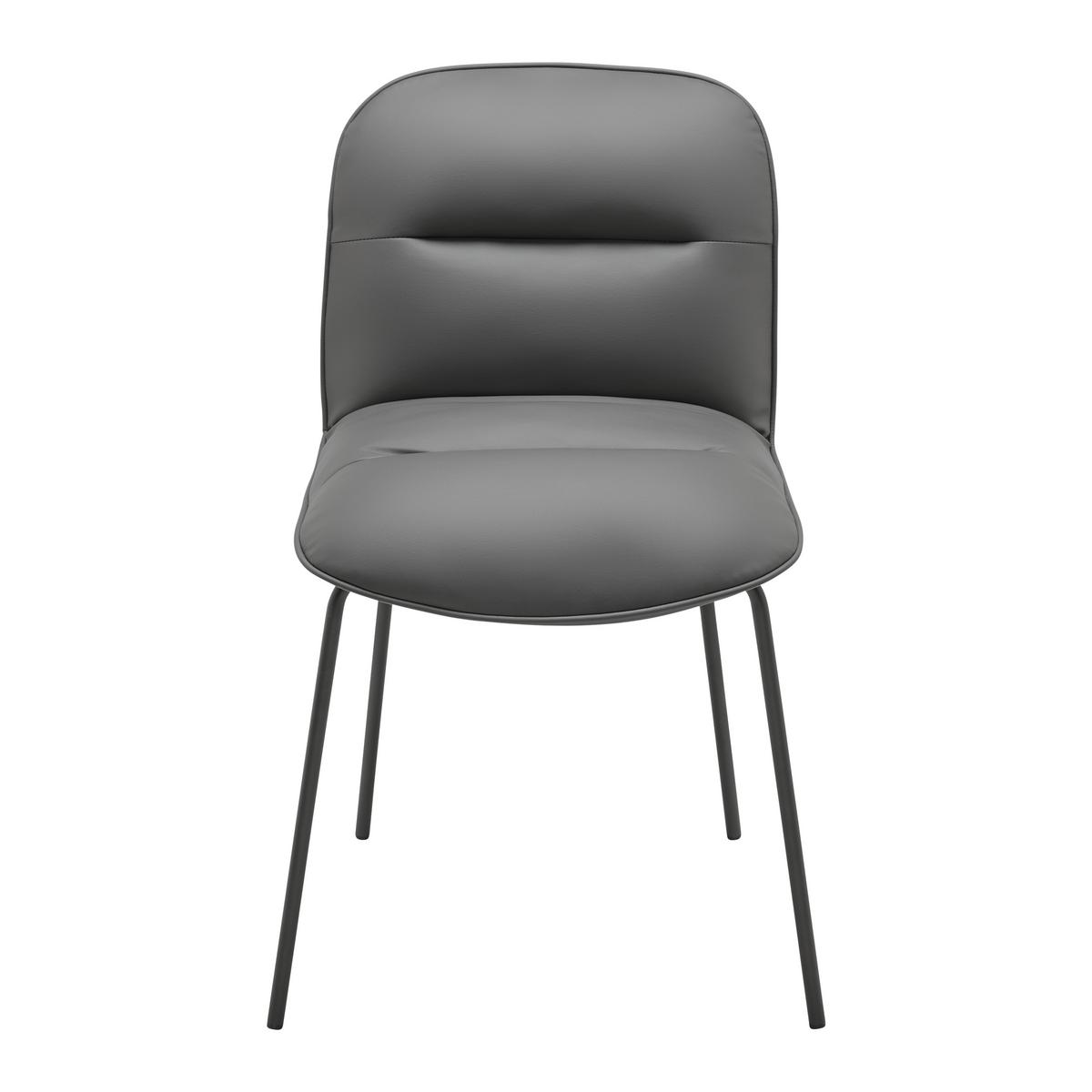 Stolička Ellis sivá - čierna/sivá, Modern, kov/drevo (43/80/50cm) - Bessagi Home