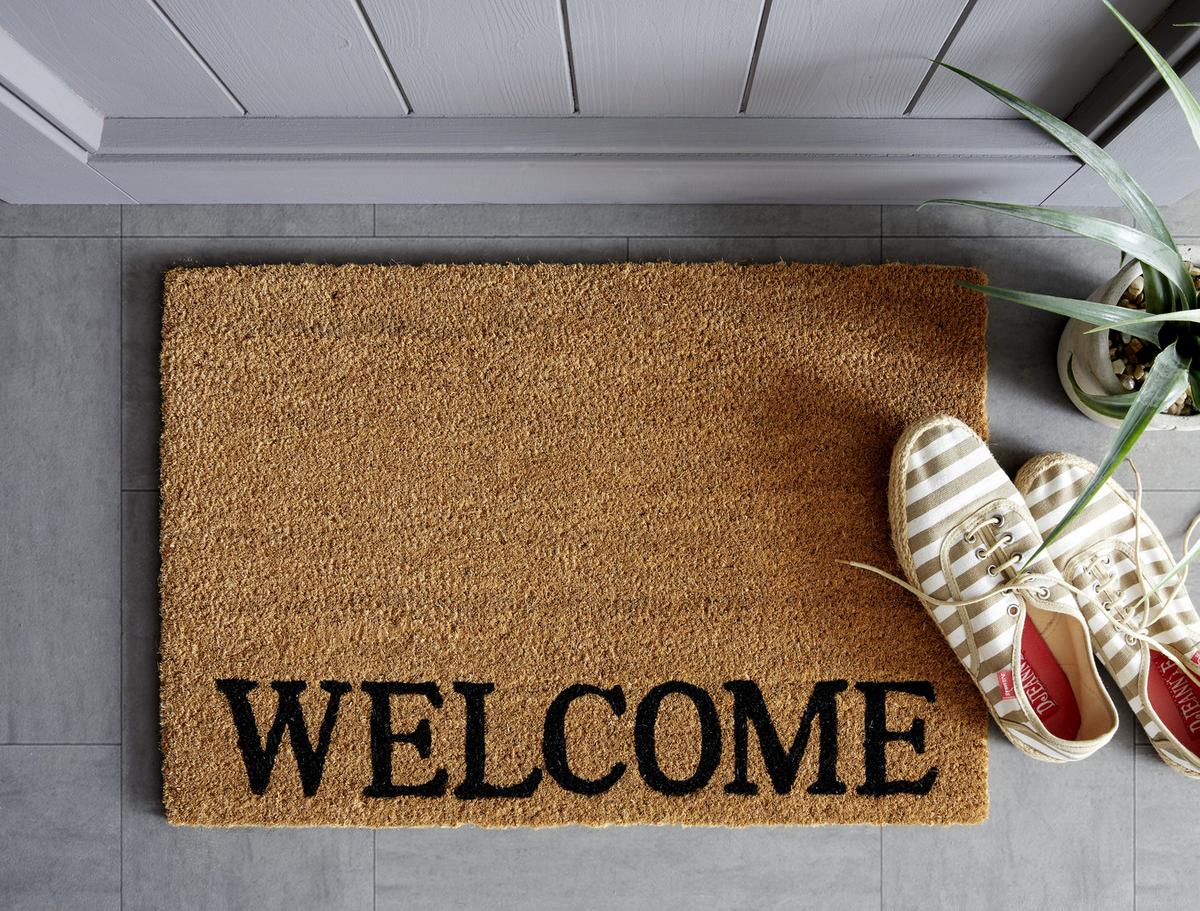 DVEŘNÍ ROHOŽKA Welcome, 40/60cm, přírodní - přírodní barvy, textil (40/60cm) - Mömax