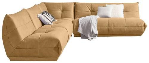 Ecksofa Giselle Hellbraun S: 315x285 Cm - Hellbraun, Trend, Textil (315/285cm) - Livetastic