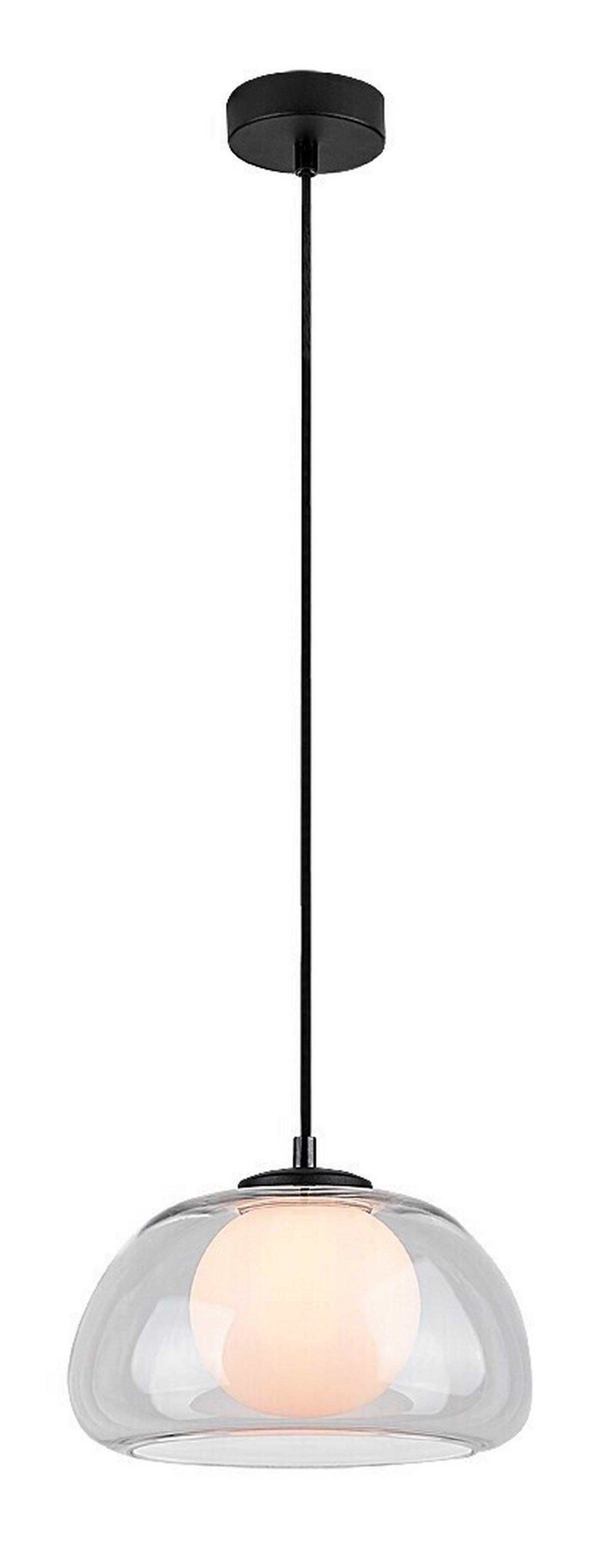 ZÁVĚSNÉ SVÍTIDLO ELOWEN - bílá/černá, Moderní, kov/plast (25/150cm)