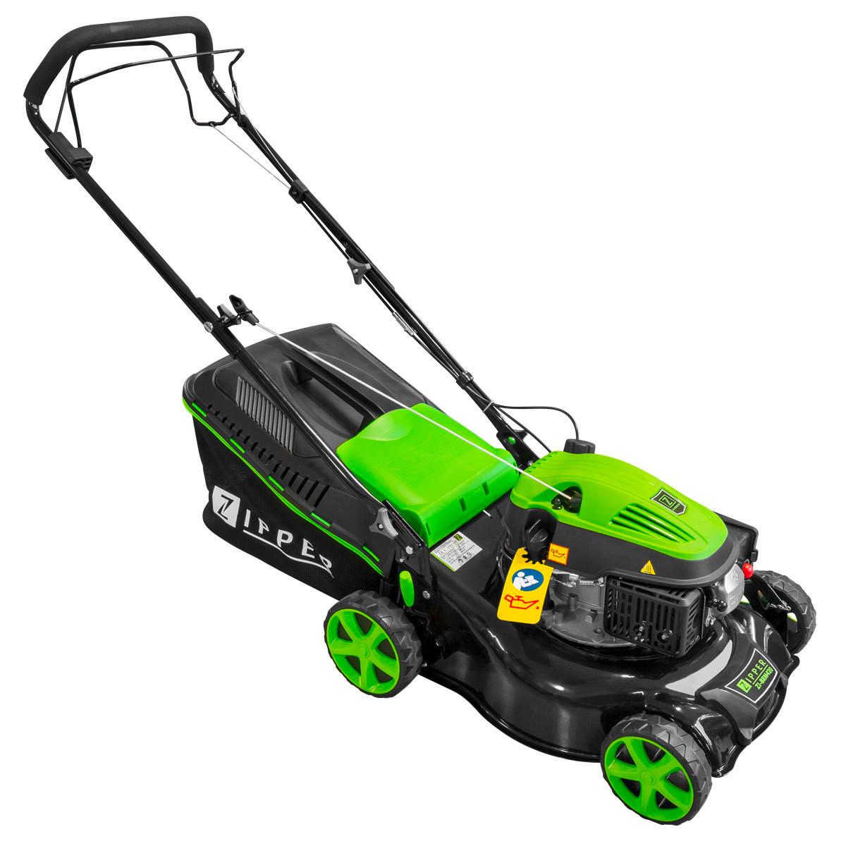 Benzin Rasenmäher 42 cm Schnittbreite 1,2 Kw - Grün, Basics, Textil/Metall - Zipper