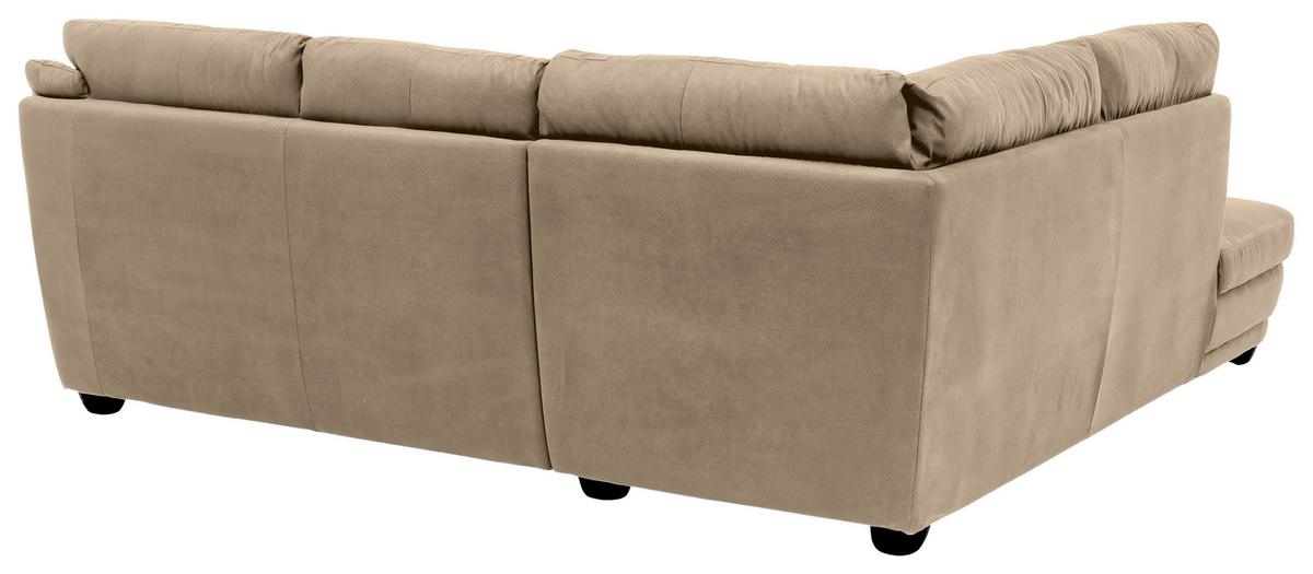Ecksofa Nebolo Sandfarben S. 225x245cm - Sandfarben, Design, Textil (225/245cm) - Livetastic