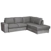 Ecksofa Mit Schlaffunktion Eddi Inkl. Bettkasten Grau - Chromfarben/Grau, KONVENTIONELL, Textil (248/213cm) - MID.YOU