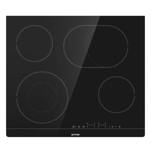 Glaskeramik Kochfeld Autark, Rahmenlos B: 59,5cm Bräterzone - Schwarz, Basics (59,5/5,4/52cm) - Gorenje