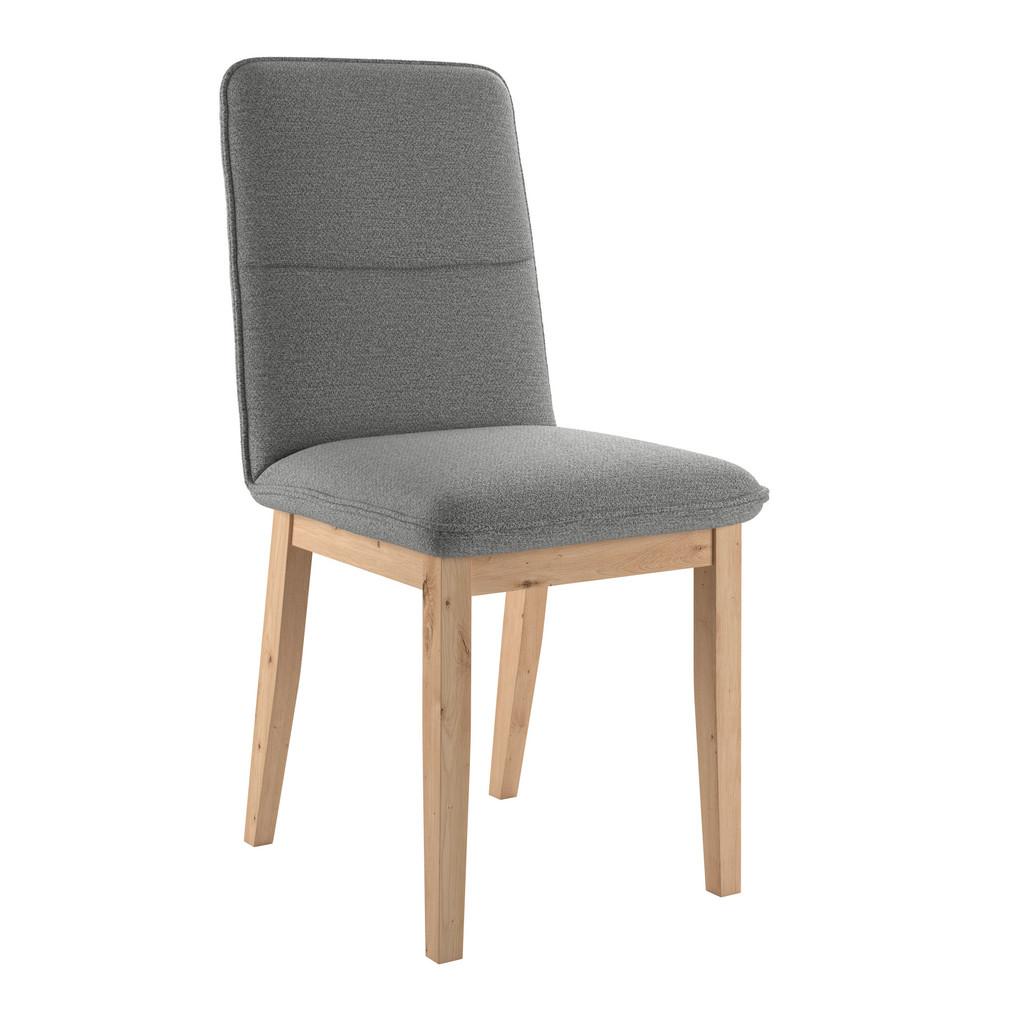 Vierfußstuhl Beluna II Webstoff Grau, B: 47cm