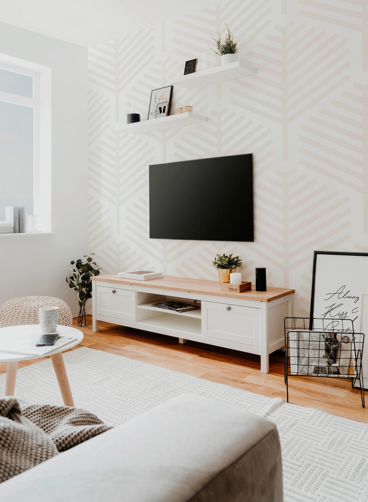 Lowboard Bergen 55 B: 160 Cm Weiß/eiche Dekor - Eichefarben, KONVENTIONELL, Holzwerkstoff (160/45cm) - MID.YOU