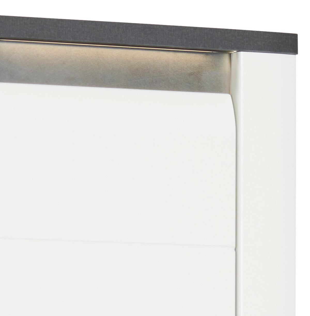 Hängeschrank Mit Soft-close + Led Alassio B: 42,4 Cm, Weiß - Weiß, MODERN, Holzwerkstoff (42,4/79/22cm) - Luca Bessoni