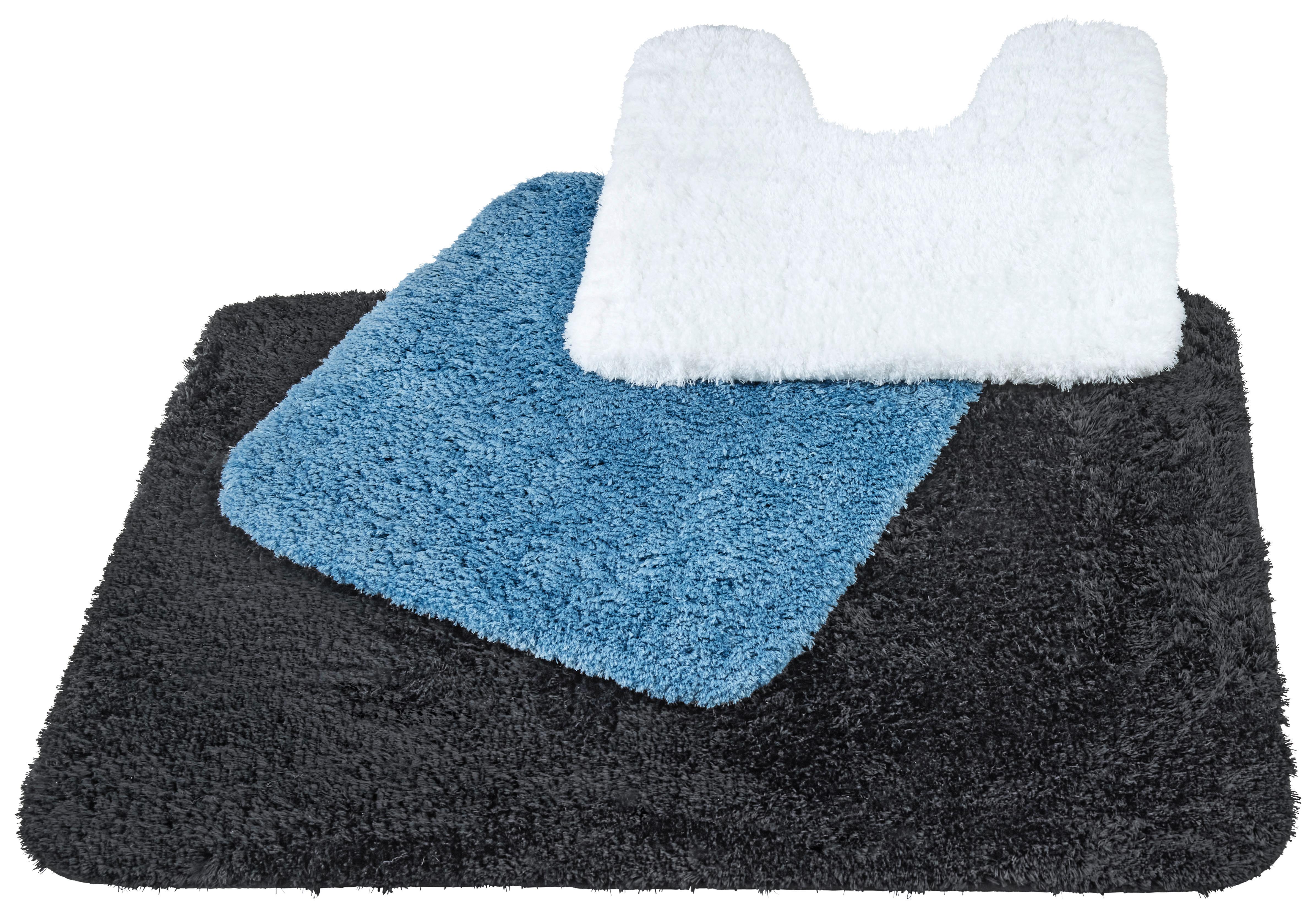 WC predložka Chris, 50/50cm, modrá - modrá, textil (50/50cm) - Premium Living