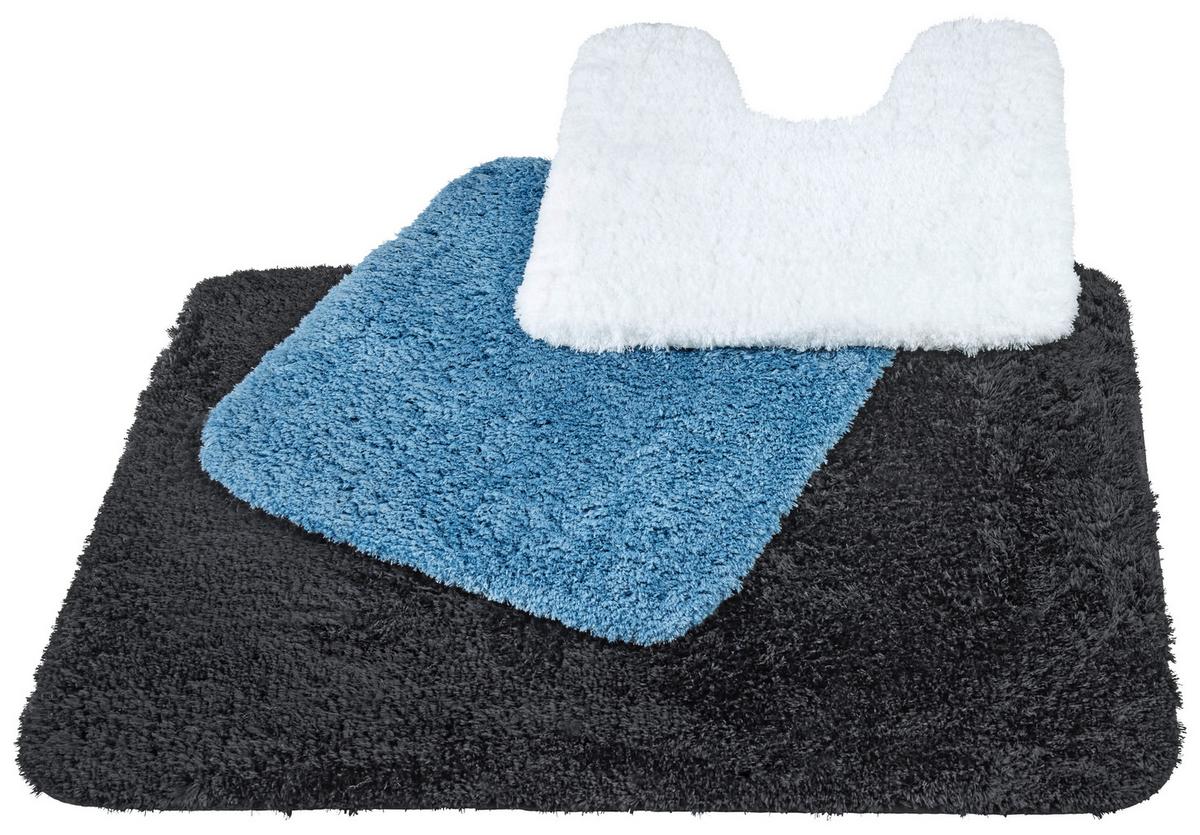 WC predložka Chris, 50/50cm, modrá - modrá, textil (50/50cm) - Premium Living
