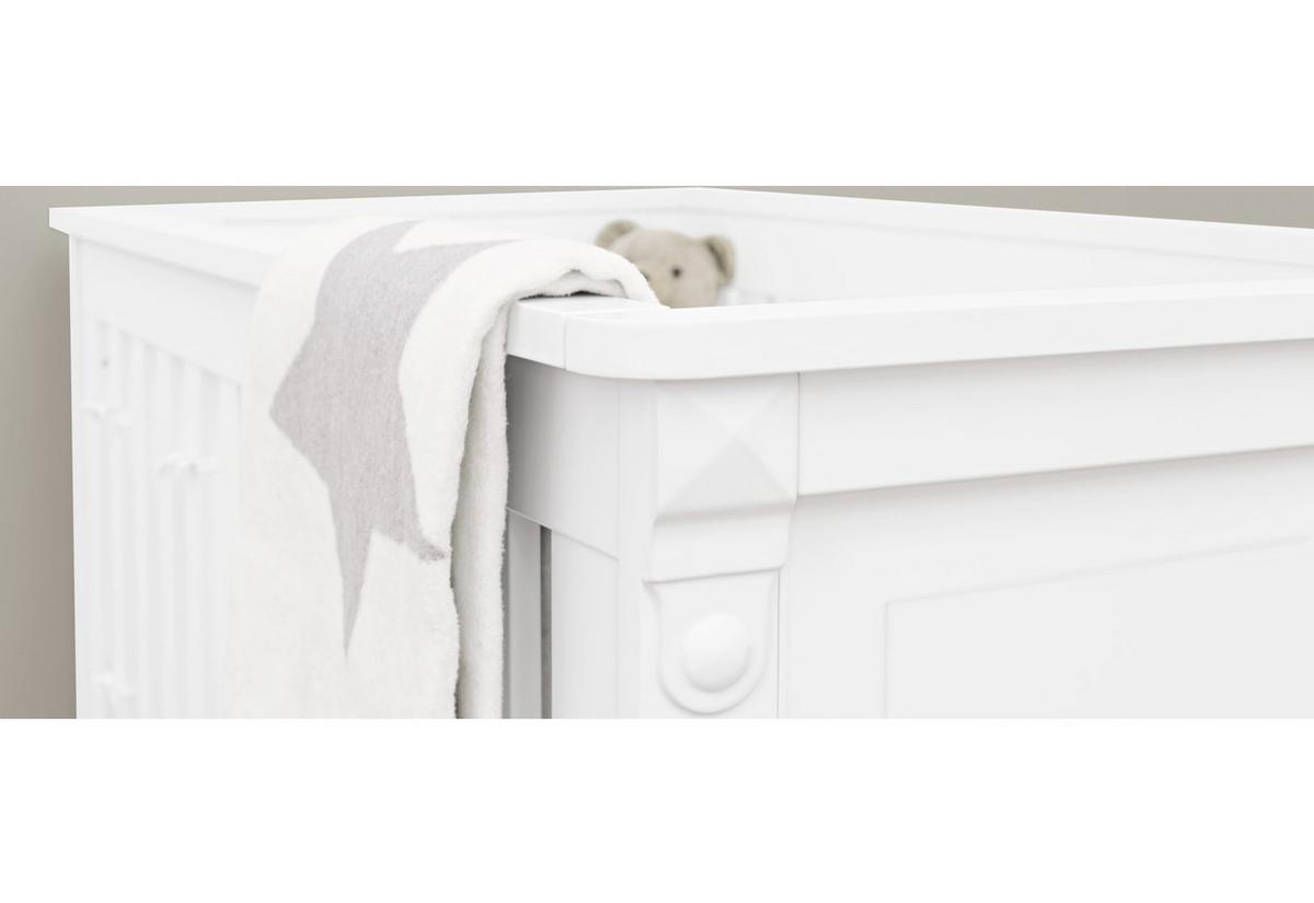 Gitterbett Weiß - Weiß, Trend, Holzwerkstoff (151/81/88cm) - Pinolino