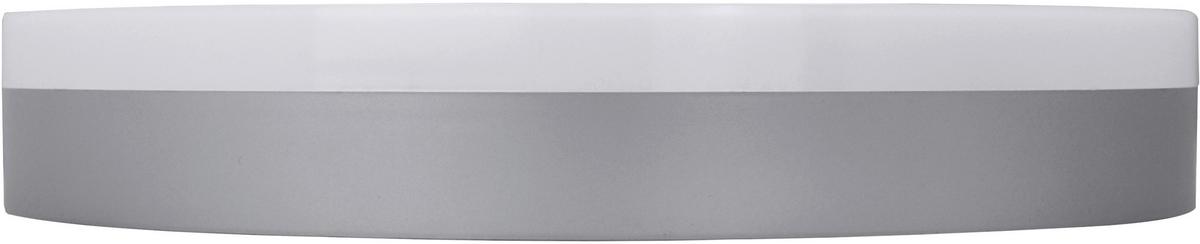 LED-Deckenleuchte Ø 28 cm, für In- und Outdoor - Silberfarben, Basics, Kunststoff (28/5,1cm)