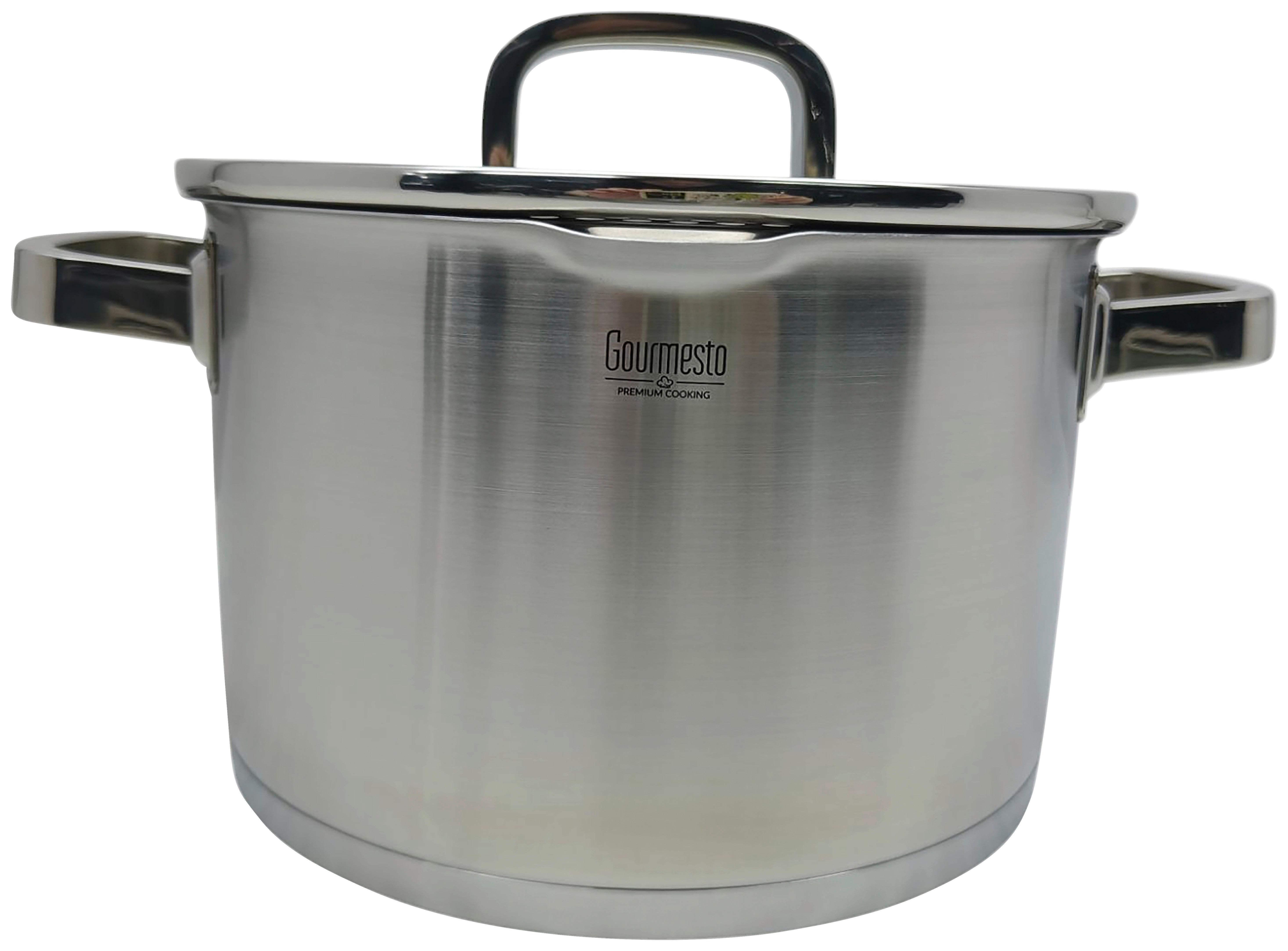 Hrnec 2,9L - čiré/barvy nerez oceli, Konvenční, kov/sklo (20/9,5cm) - Gourmesto