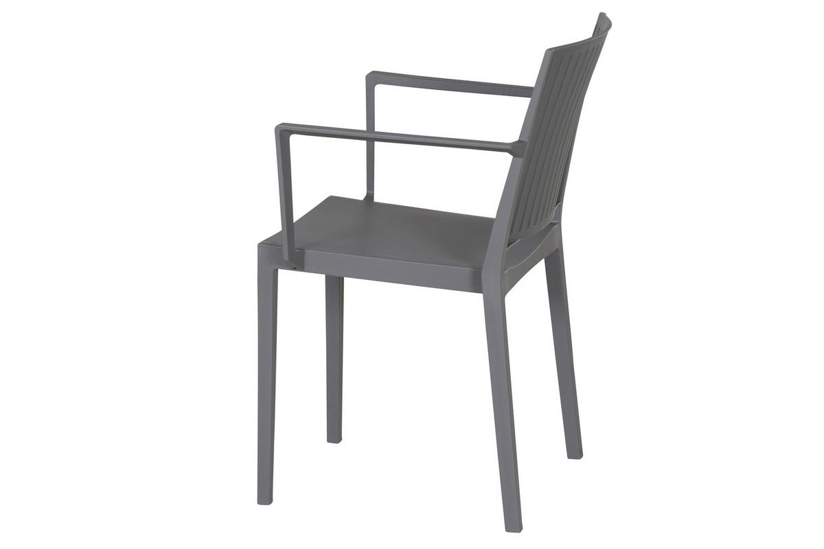 Stapelstuhl T20111 - Grau, Basics, Kunststoff (57/80/56cm) - Siena Garden