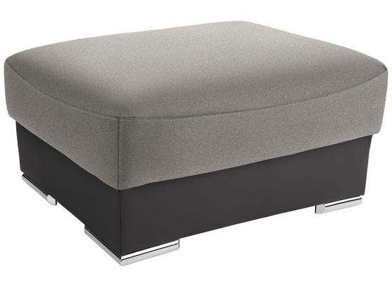 Hocker Cuba - Chromfarben/Hellbraun, MODERN, Textil (100/45/65cm) - Luca Bessoni Hocker Cuba - Chromfarben/Hellbraun, MODERN, Textil (100/45/65cm) - Luca Bessoni