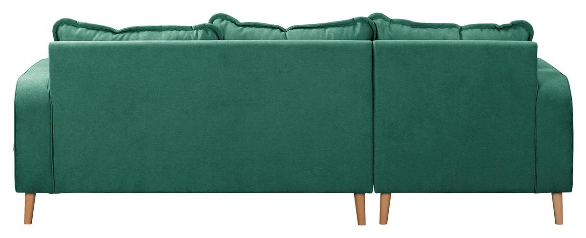 Ecksofa Beata Mintgrün S: 150x230 cm - Wengefarben/Mintgrün, Design, Textil (150/230cm) - Livetastic