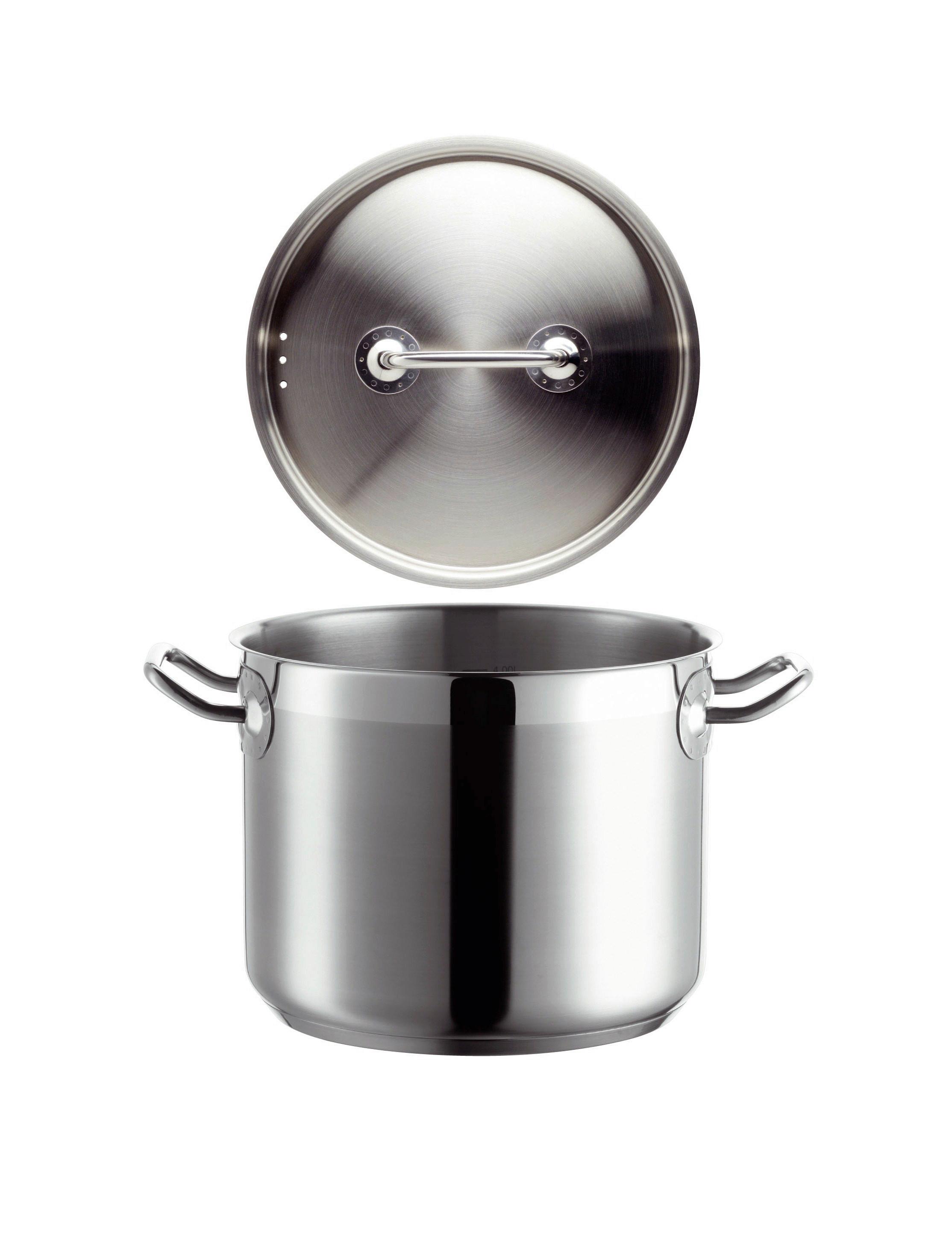 Gemüsetopf Professional Edelstahl Mit Deckel - Silberfarben, Basics, Metall (20/16,2/28,5cm) - Mäser