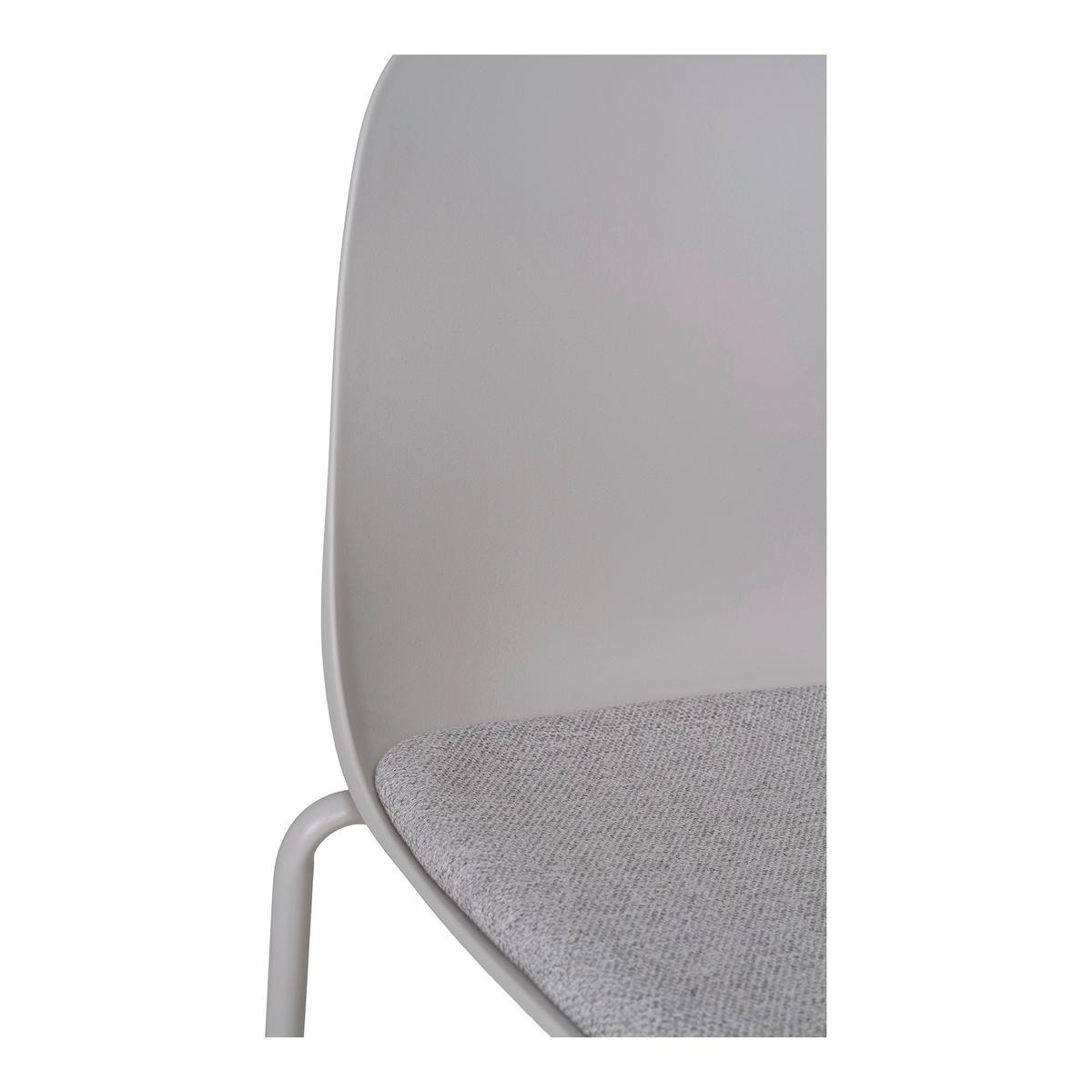 Stuhl-Set Madalena Hellgrau B: 48 cm - Hellgrau, MODERN, Kunststoff/Metall (48/86/56cm) - MID.YOU