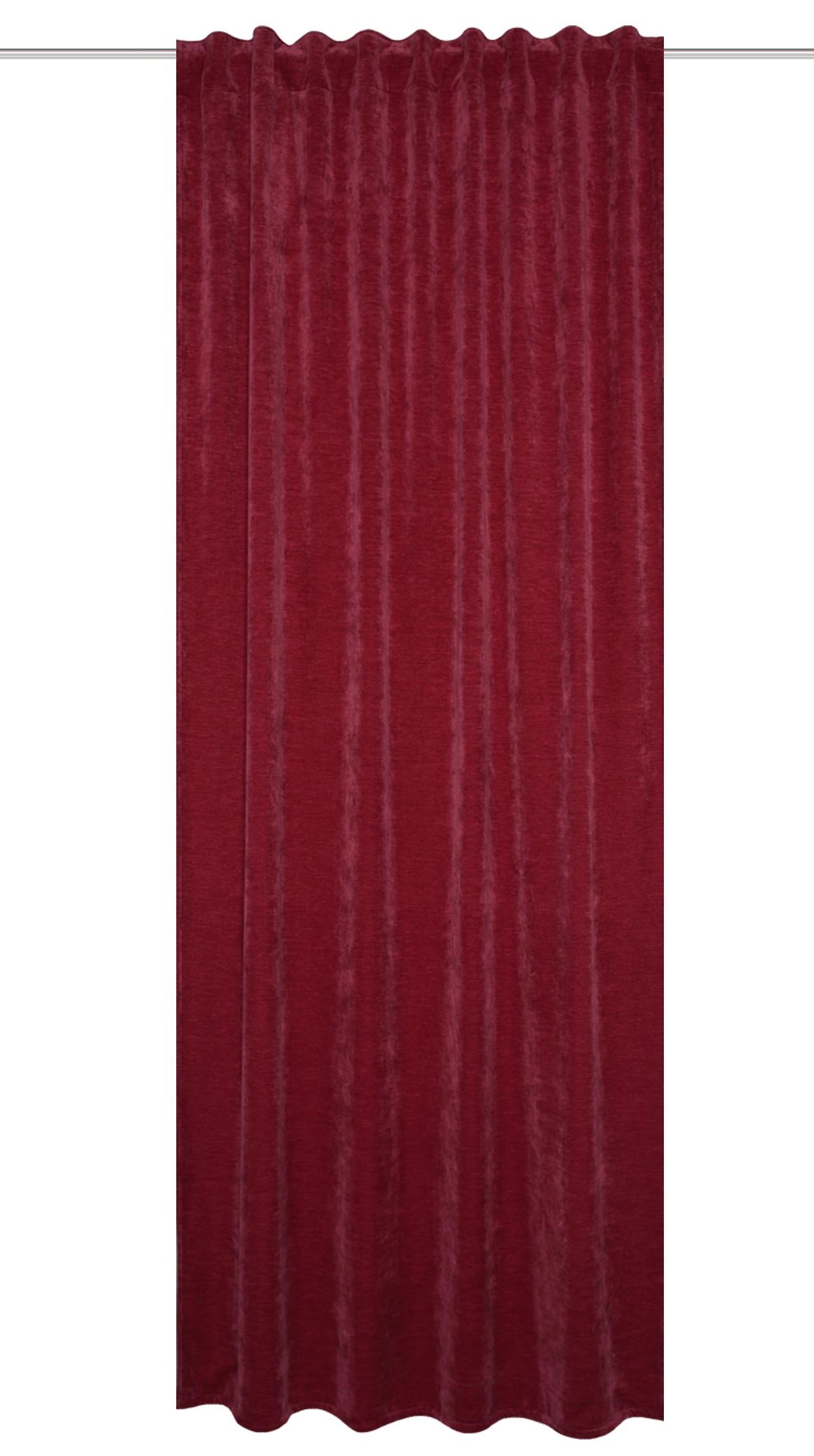Fertigvorhang Wolly Bordeaux B: 135 Cm - Bordeaux, Basics, Textil (135/175cm) - Schmidt W. Gmbh