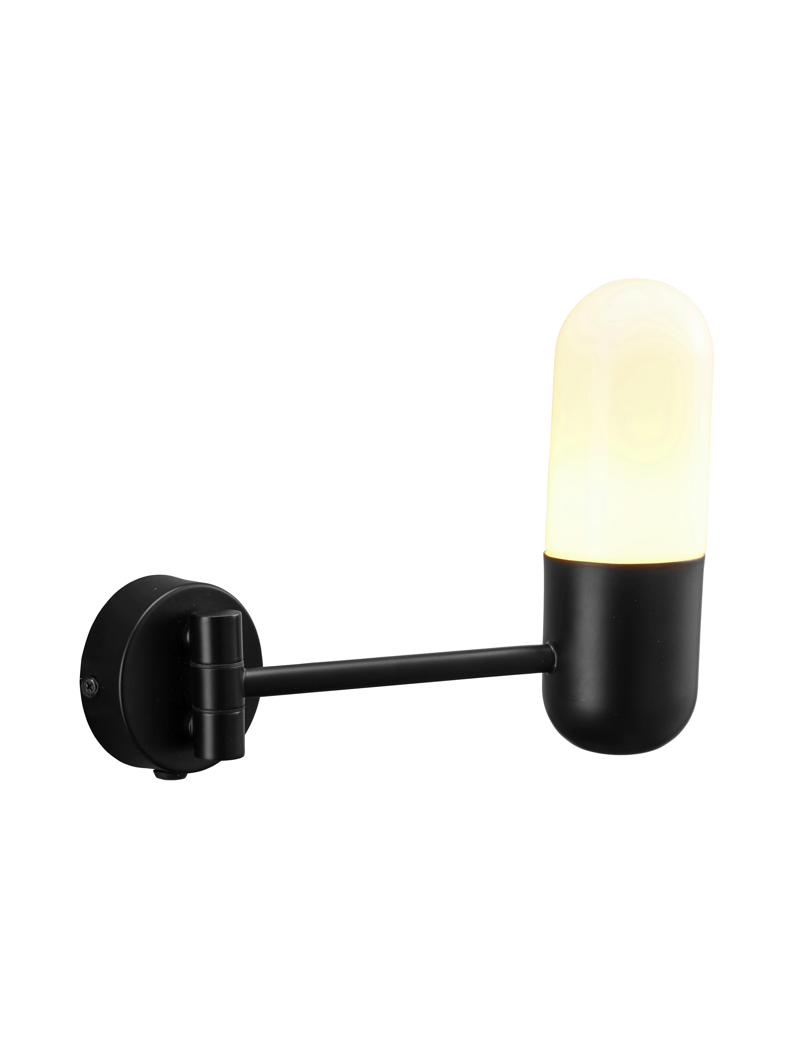 Wandleuchte 3501423  Zeta - Schwarz, KONVENTIONELL, Metall (8,5/21cm)